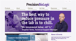 Desktop Screenshot of precisionbiologic.com