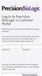 Mobile Screenshot of my.precisionbiologic.com